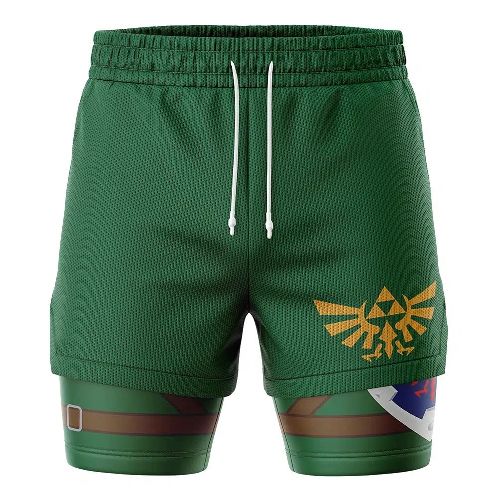 Summer Edition Clothing - กางเกงขาสั้นคอสเพลย์ผู้ชาย Bandai Link ฤดูร้อน 2026 กางเกงขาสั้นสองชั้นแบบสองในหนึ่งเดียว