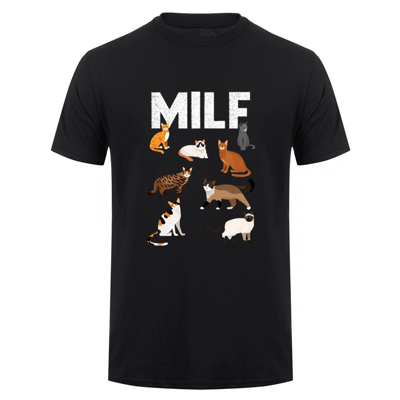 Summer Clothing Quotes - ตลกๆ MILF แมน ไอ เลิฟ ฟีเลนส์คนรักแมวคำคมของขวัญเสื้อยืดยูนิเซ็กส์ผู้หญิงผู้ชายเสื้อผ้าผ้าฝ้ายเสื้อยืด