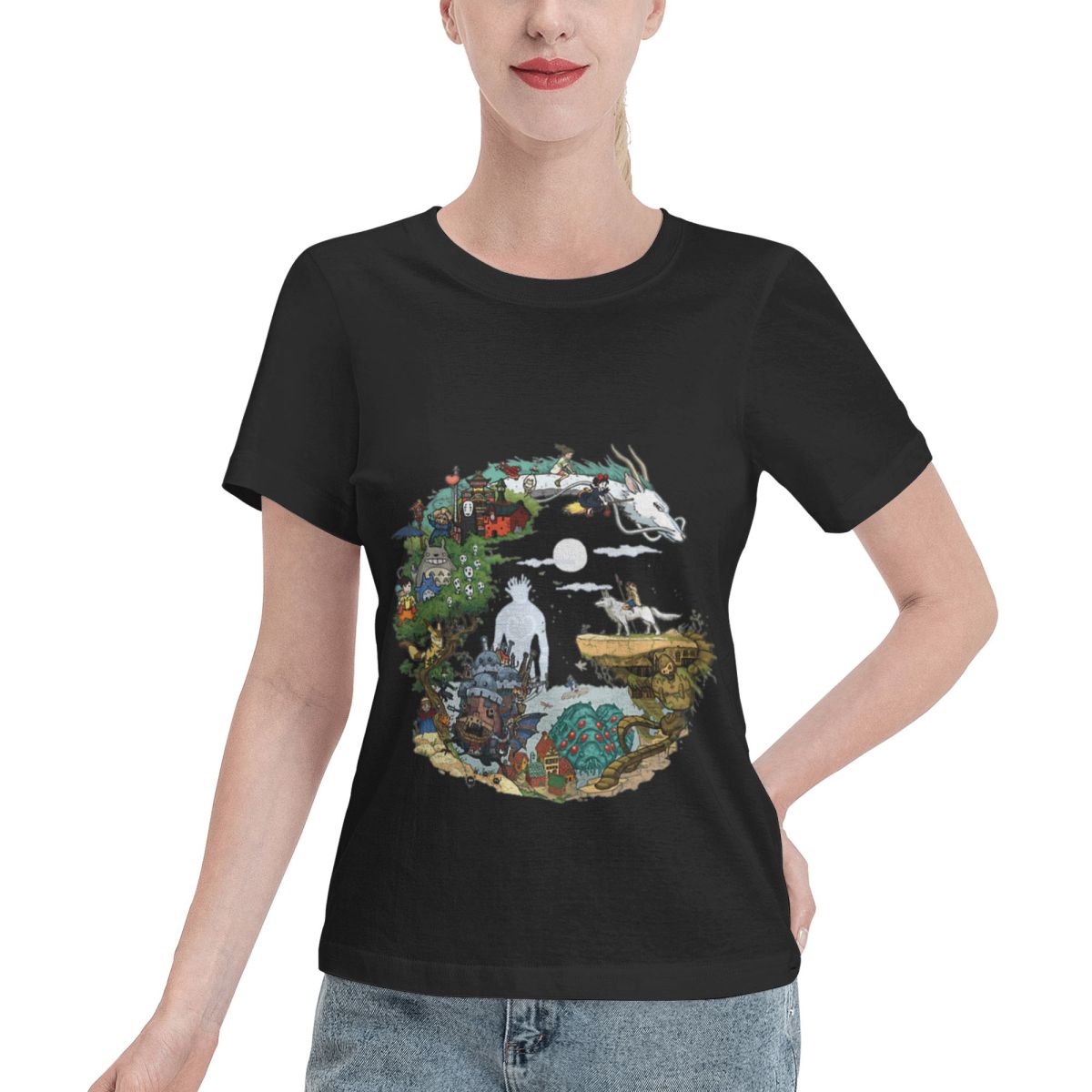 Summer Clothing Essentials Women - เสื้อยืดผู้หญิง Asiom ที่ทนทาน ชุดฤดูร้อน เสื้อผ้าจำเป็นสำหรับผู้หญิง