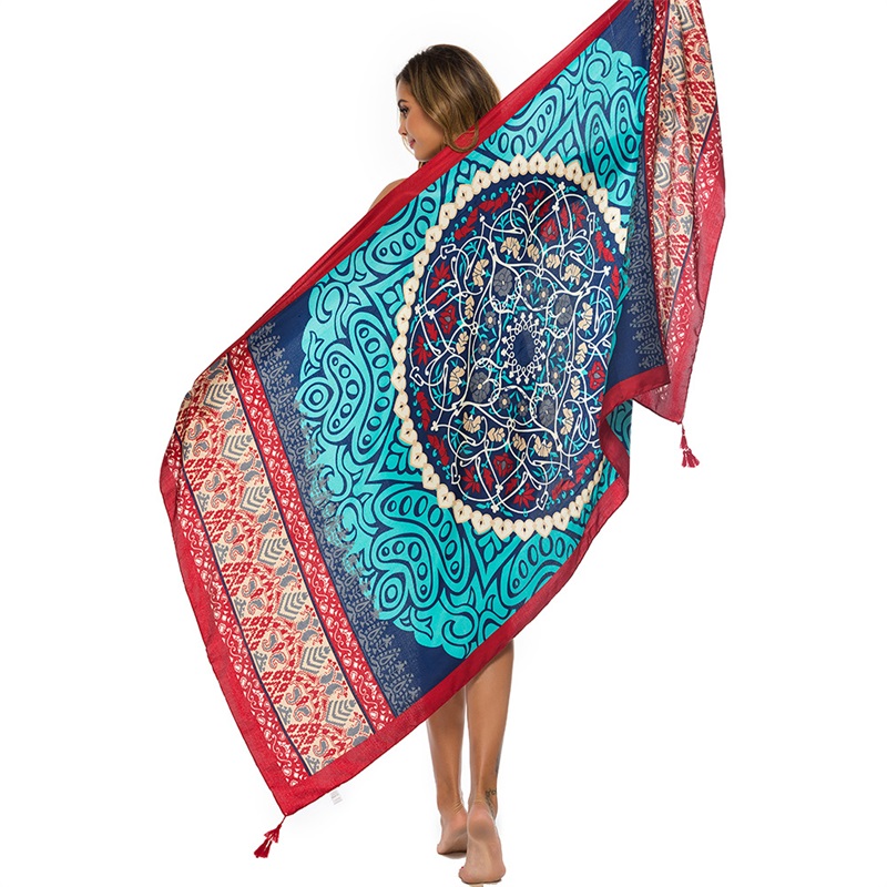 Sarong Pareo Wrap - 2018 ใหม่ 90x180 ซม.ผ้าฝ้าย Pareo Beach