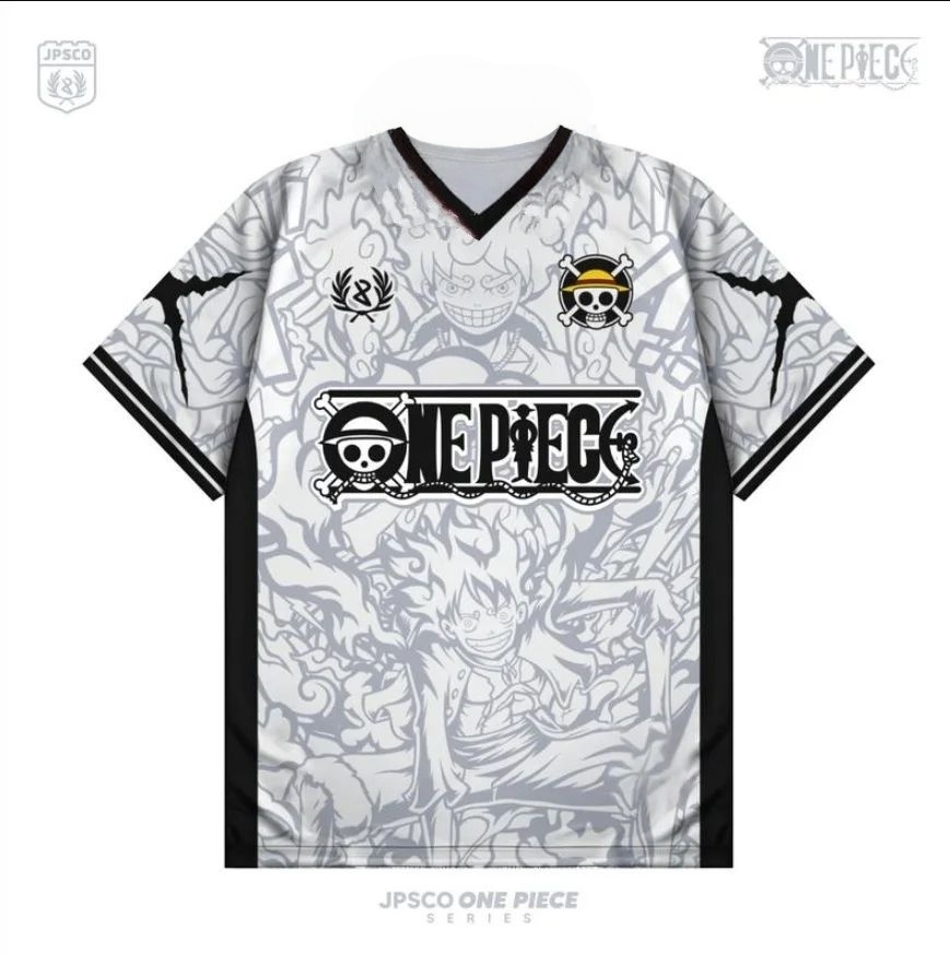 Summer Edition Clothing - เสื้อยืดลายอนิเมะลูฟี่ วันพีซ ฤดูร้อน 2026 สไตล์เสื้อเบสบอลวินเทจ สำหรับผู้ชายและผู้หญิง