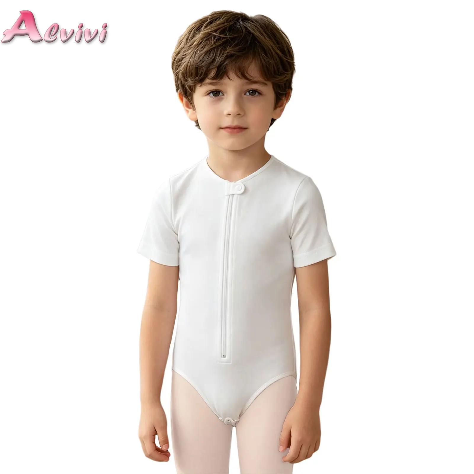 Summer Clothing Kids Boys - ชุดบอดี้สูทสำหรับเด็กผู้ชายและเด็กผู้หญิงที่มีความต้องการพิเศษ แขนสั้น ซิปและกระดุมติดที่เป้า กางเกงรัดรูป ชุดนอน ชุดเล่น