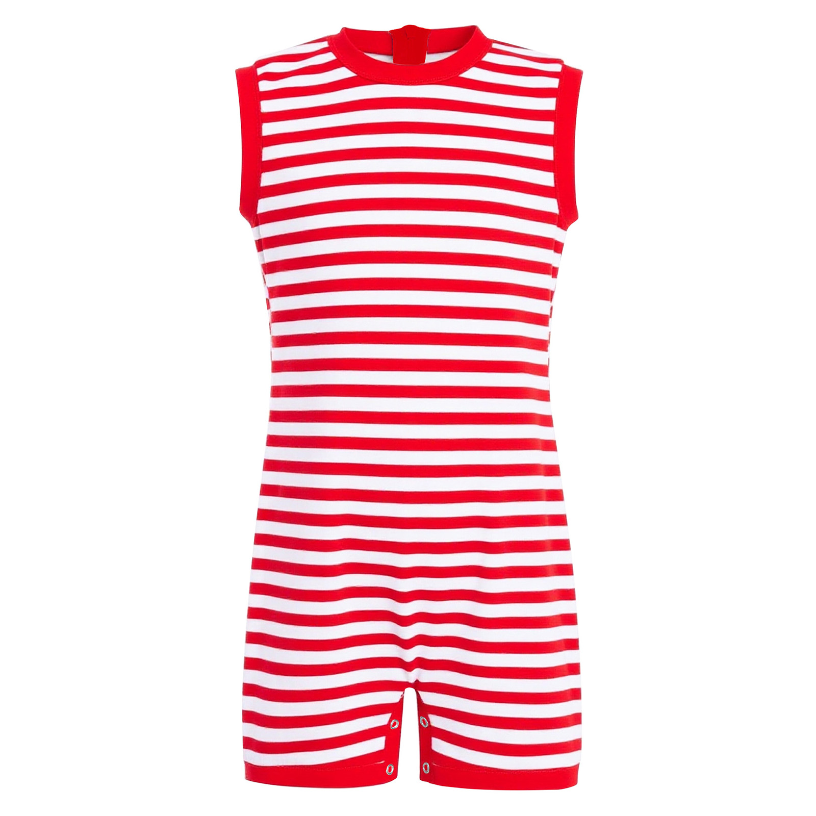 Summer Clothing Kids Boys - ชุดจั๊มสูทเด็กชายหญิงแบบชิ้นเดียวสำหรับเด็กพิเศษ แขนยาว ซิปหลัง ลายทาง ชุดรอมเปอร์ ยูนิทาร์ดส์