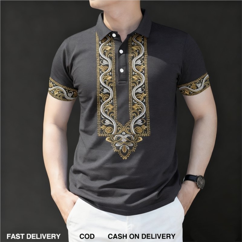 เสื้อโปโลบารองผู้ชาย ปี 2026 เ - Vintage Summer Clothing Men บทวิจารณ์และราคา