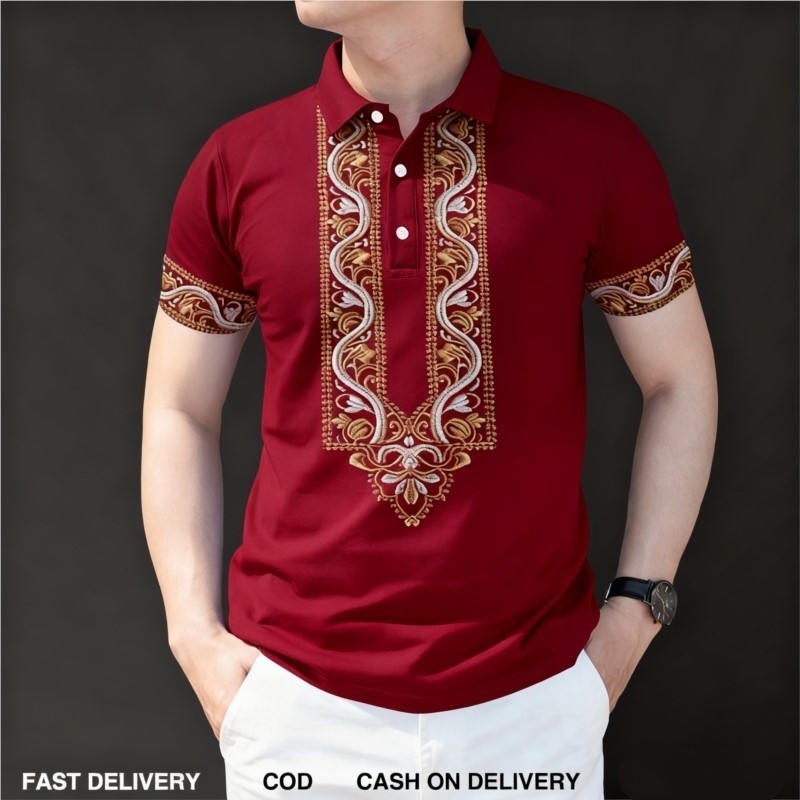 เสื้อโปโลบารองผู้ชาย ปี 2026 เ - Vintage Summer Clothing Men บทวิจารณ์และราคา