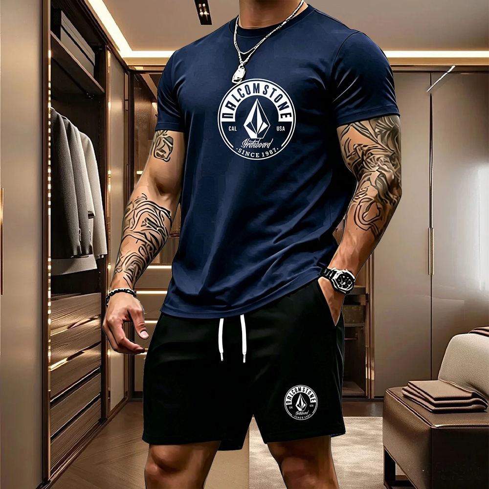 ชุดกีฬาลำลองสำหรับผู้ชาย 2 ชิ้ - Summer Clothing For Young Men บทวิจารณ์และราคา