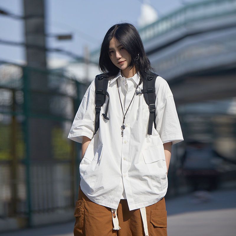 สีขาวเสื้อเชิ้ตแบบมีกระดุมสำหร - Summer Clothing Essentials Women บทวิจารณ์และราคา