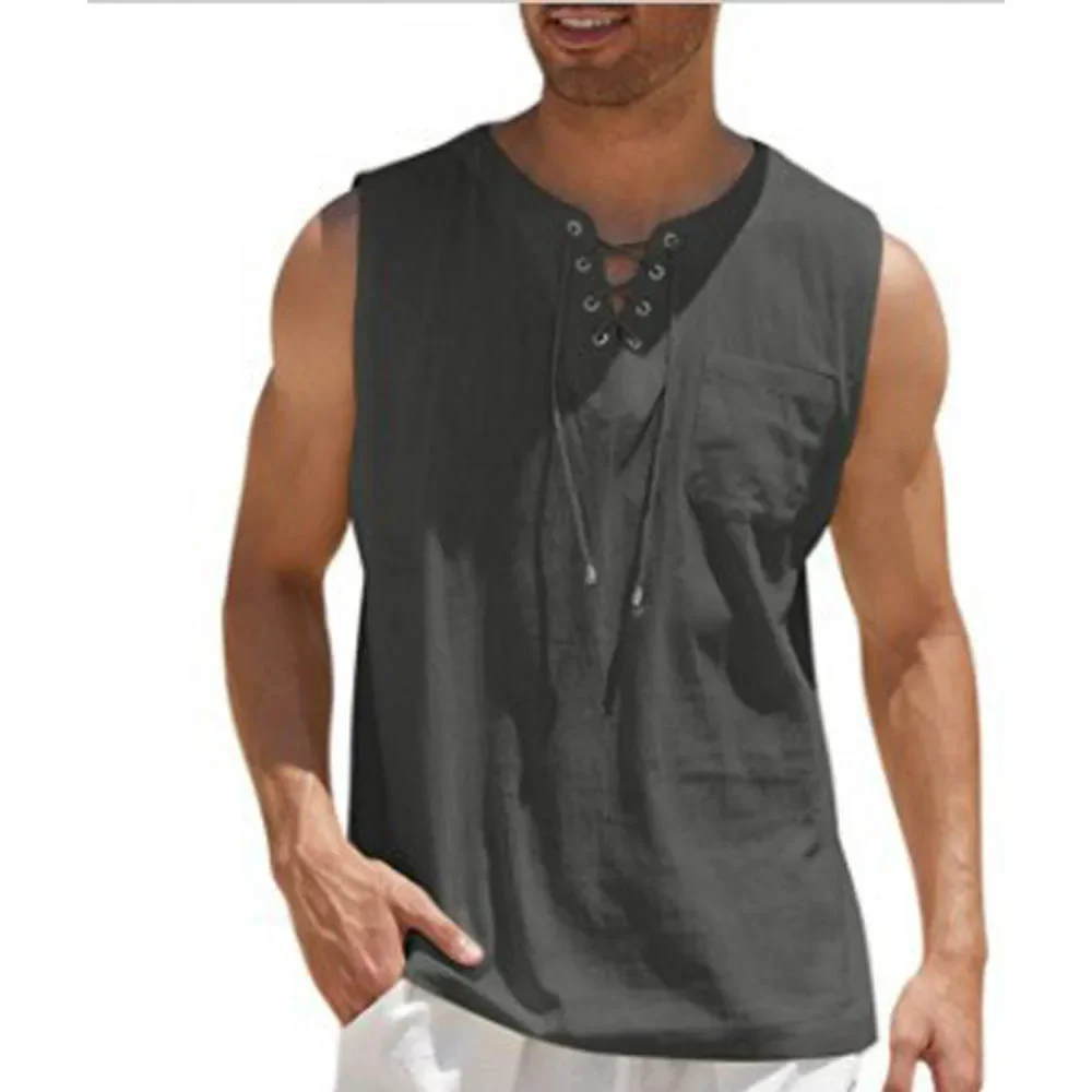 ผ้าลินินฤดูร้อนเสื้อลําลองผู้ช - Summer Clothing Men Linen บทวิจารณ์และราคา