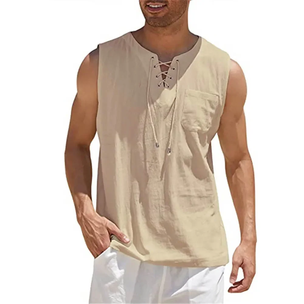 ผ้าลินินฤดูร้อนเสื้อลําลองผู้ช - Summer Clothing Men Linen บทวิจารณ์และราคา