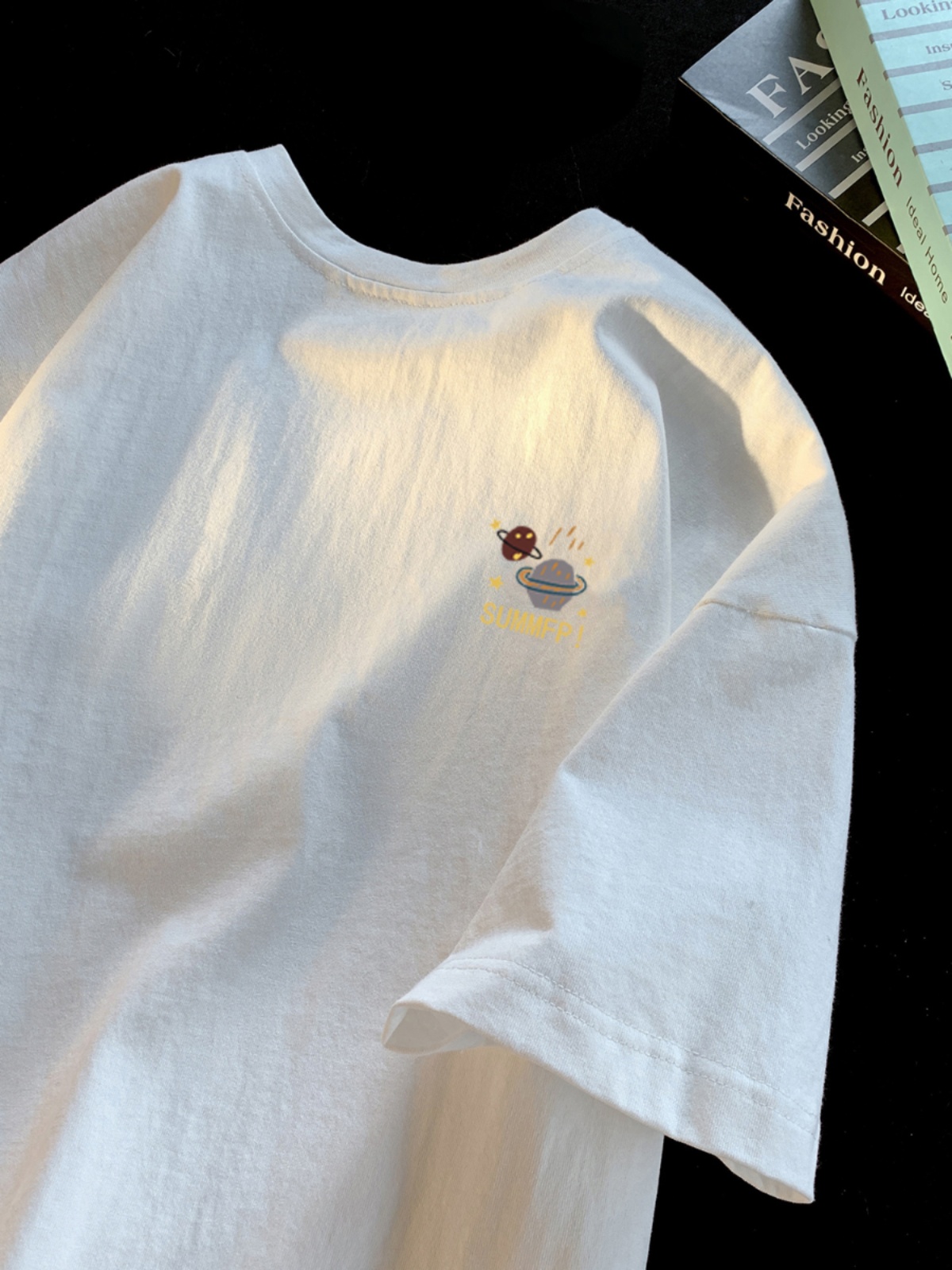 เสื้อยืดแขนสั้นผ้าฝ้ายแท้เอนกป - Summer Clothing Label บทวิจารณ์และราคา