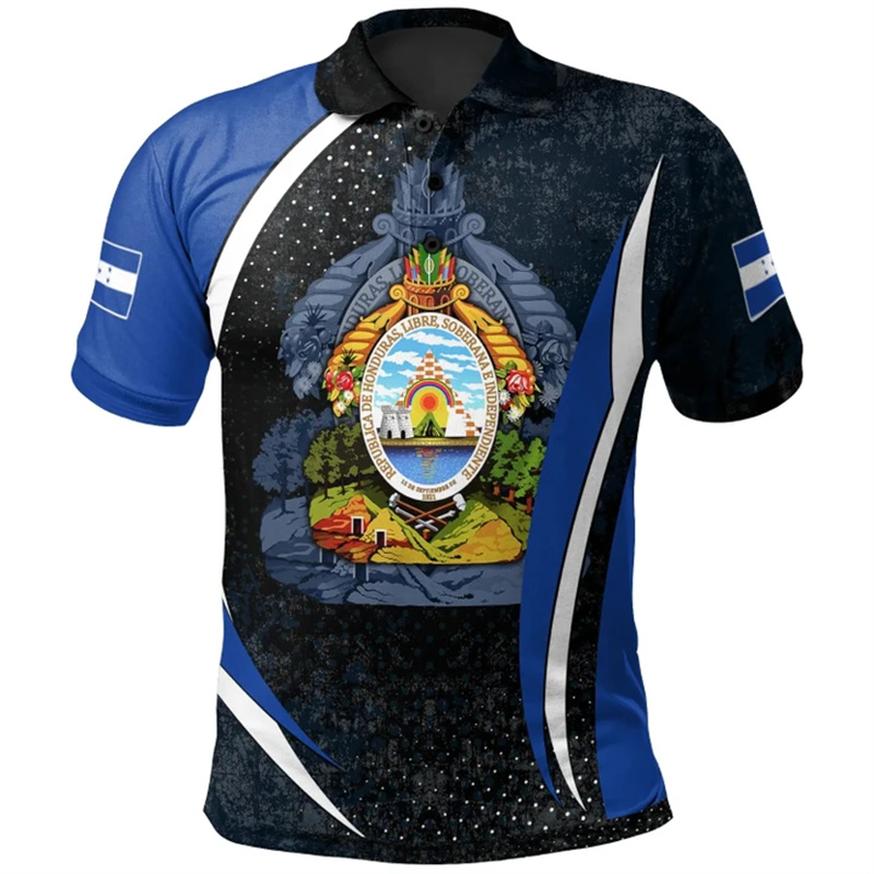 ฮอนดูรัสธงแผนที่ 3D พิมพ์เสื้อ - Vintage Summer Clothing Men บทวิจารณ์และราคา