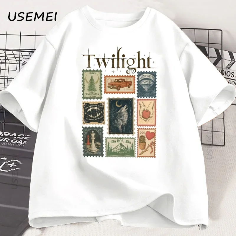 วินเทจทไวไลท์ฟอร์คส์เสื้อยืดคน - Vintage Summer Clothing Men บทวิจารณ์และราคา