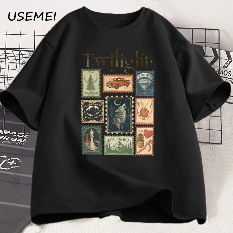 วินเทจทไวไลท์ฟอร์คส์เสื้อยืดคน - Vintage Summer Clothing Men บทวิจารณ์และราคา