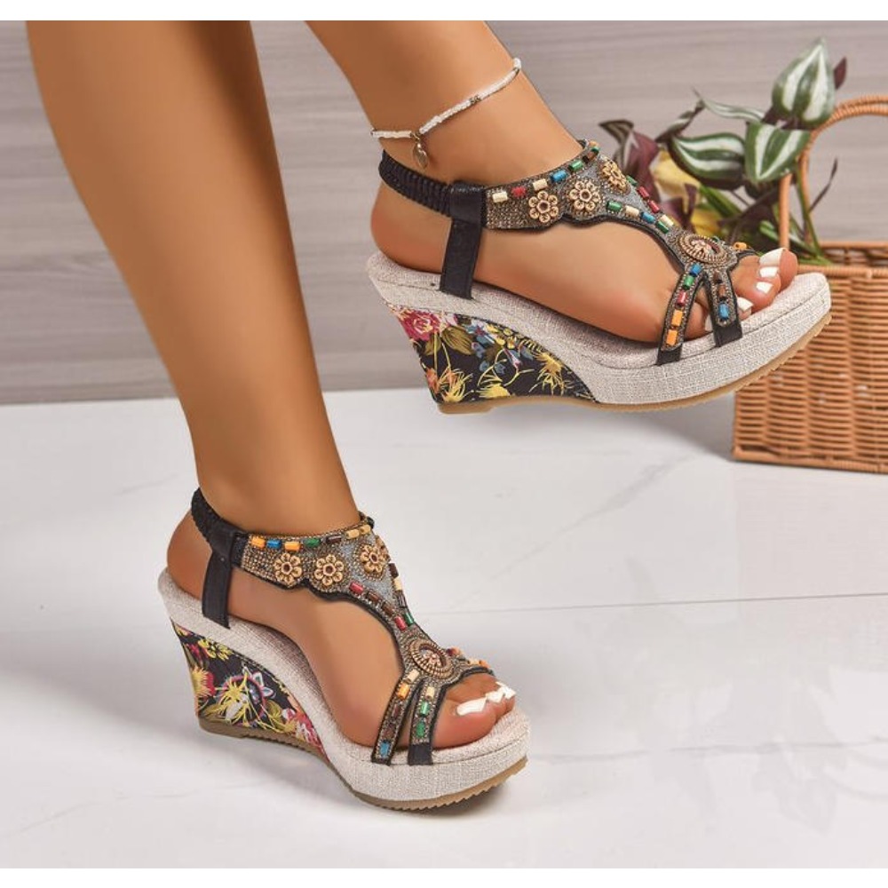 รองเท้าส้นเตารีดแฟชั่นฤดูร้อนส - Summer Holiday Clothing Women บทวิจารณ์และราคา