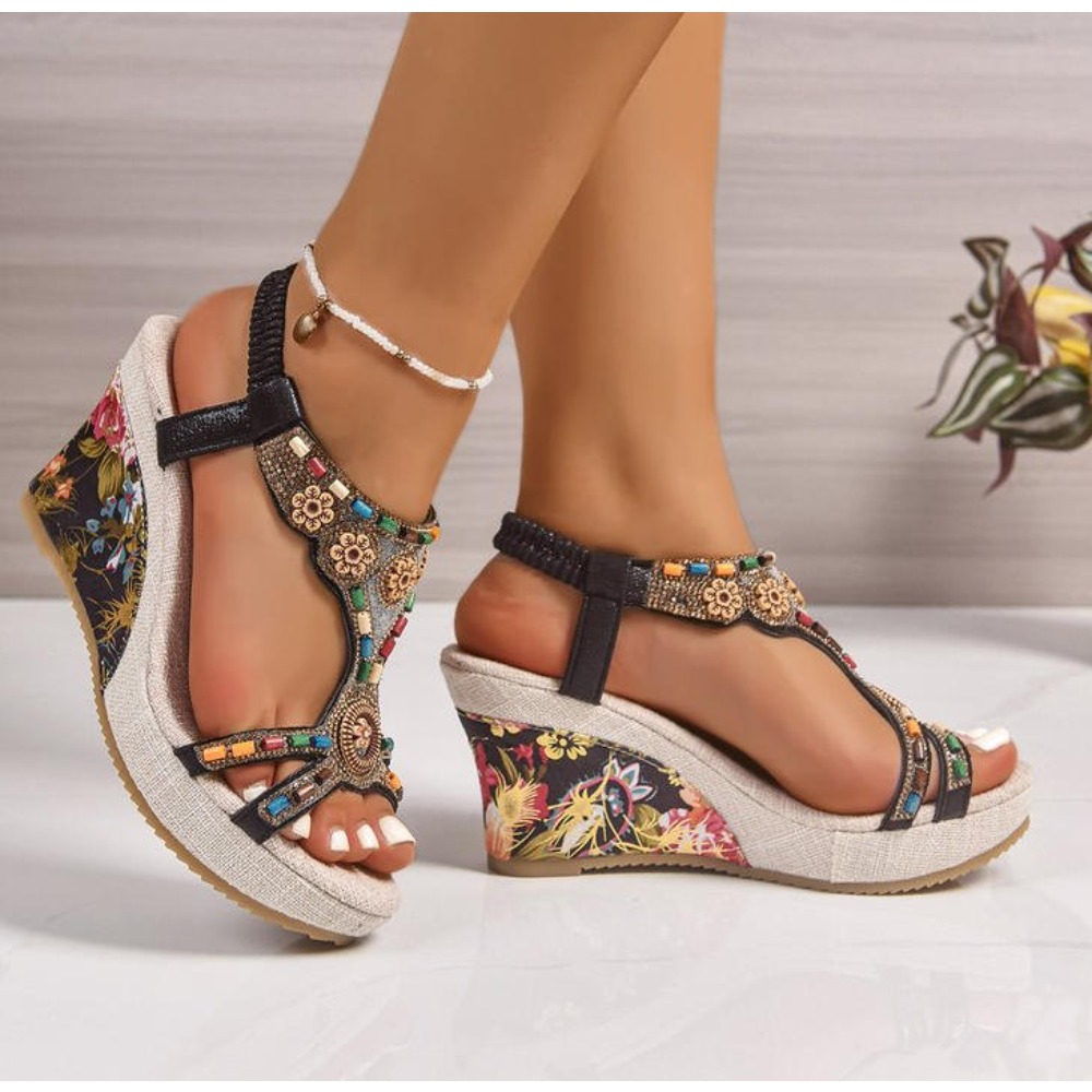 รองเท้าส้นเตารีดแฟชั่นฤดูร้อนส - Summer Holiday Clothing Women บทวิจารณ์และราคา