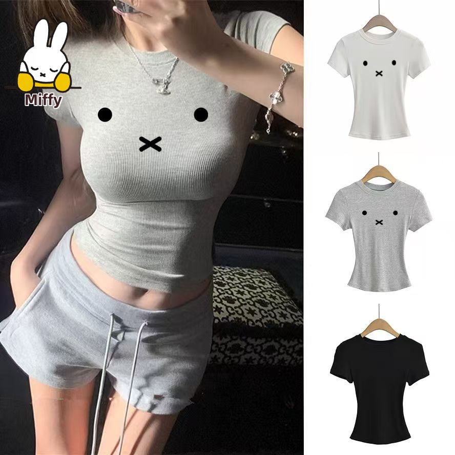 เสื้อยืดลายมิฟฟี่น่ารัก สไตล์อ - Summer Clothing Places บทวิจารณ์และราคา