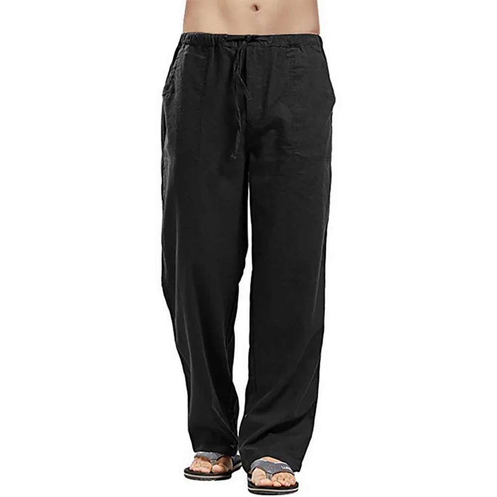 ผู้ชายสบายๆกางเกงผ้าฝ้ายลินินก - Summer Clothing Men Linen บทวิจารณ์และราคา