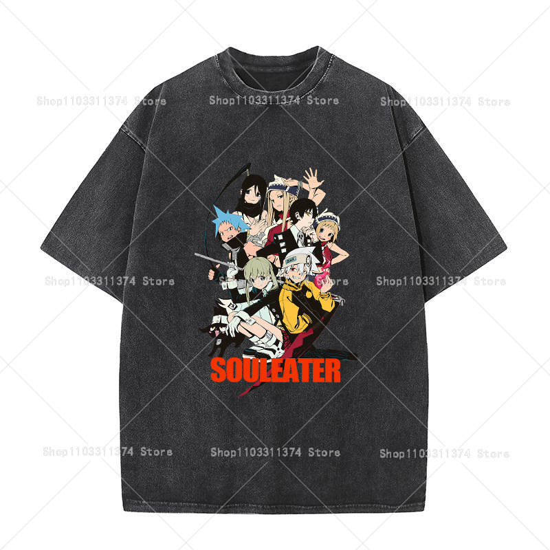 เสื้อยืด Soul Eater สำหรับผู้ช - Vintage Summer Clothing Men บทวิจารณ์และราคา
