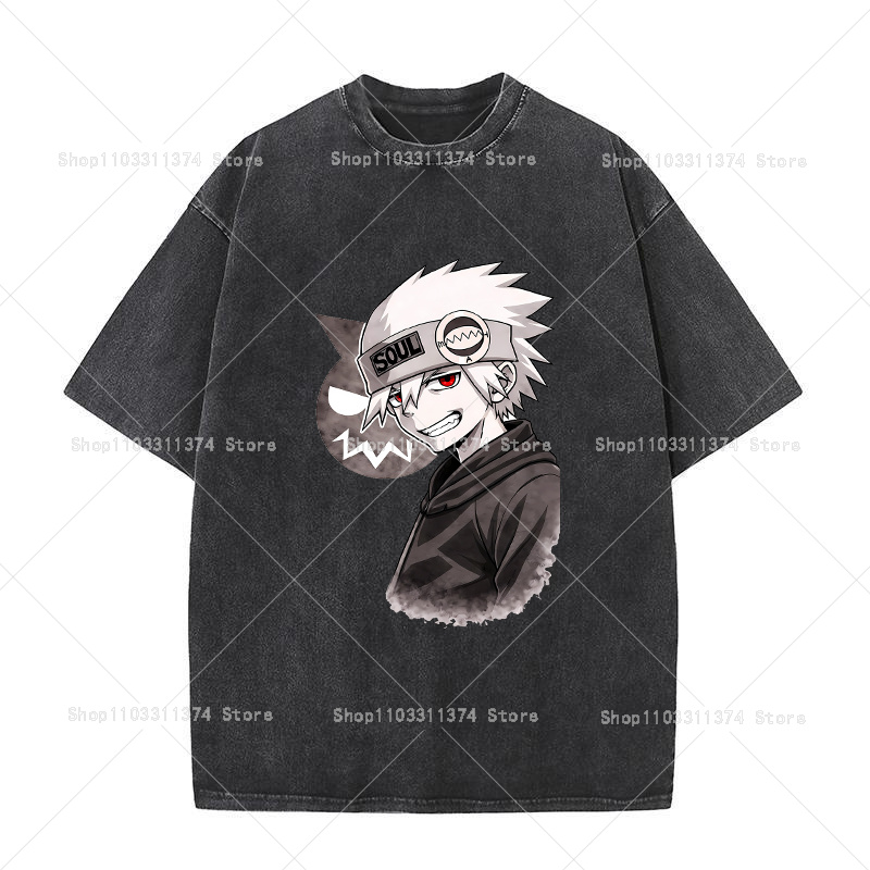 เสื้อยืด Soul Eater สำหรับผู้ช - Vintage Summer Clothing Men บทวิจารณ์และราคา