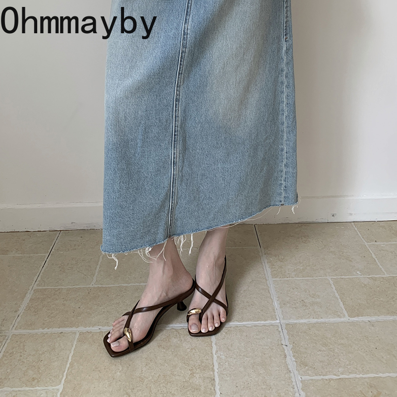 Designer ฤดูร้อนคลิปโลหะ Toe ผ - Summer Holiday Clothing Women บทวิจารณ์และราคา