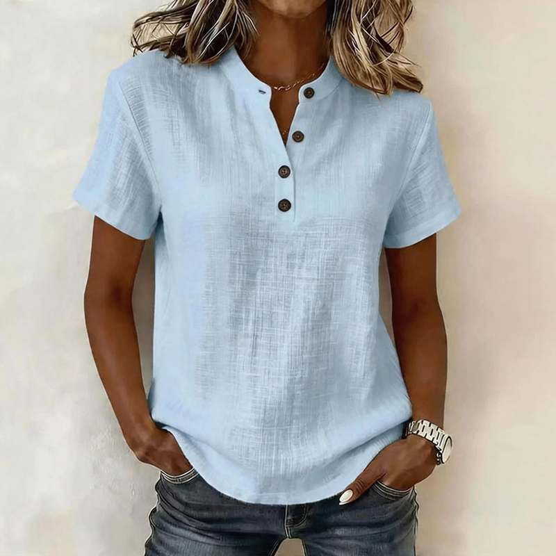 เสื้อเบลาส์แขนสั้นสำหรับฤดูร้อ - Summer Clothing Men Linen บทวิจารณ์และราคา