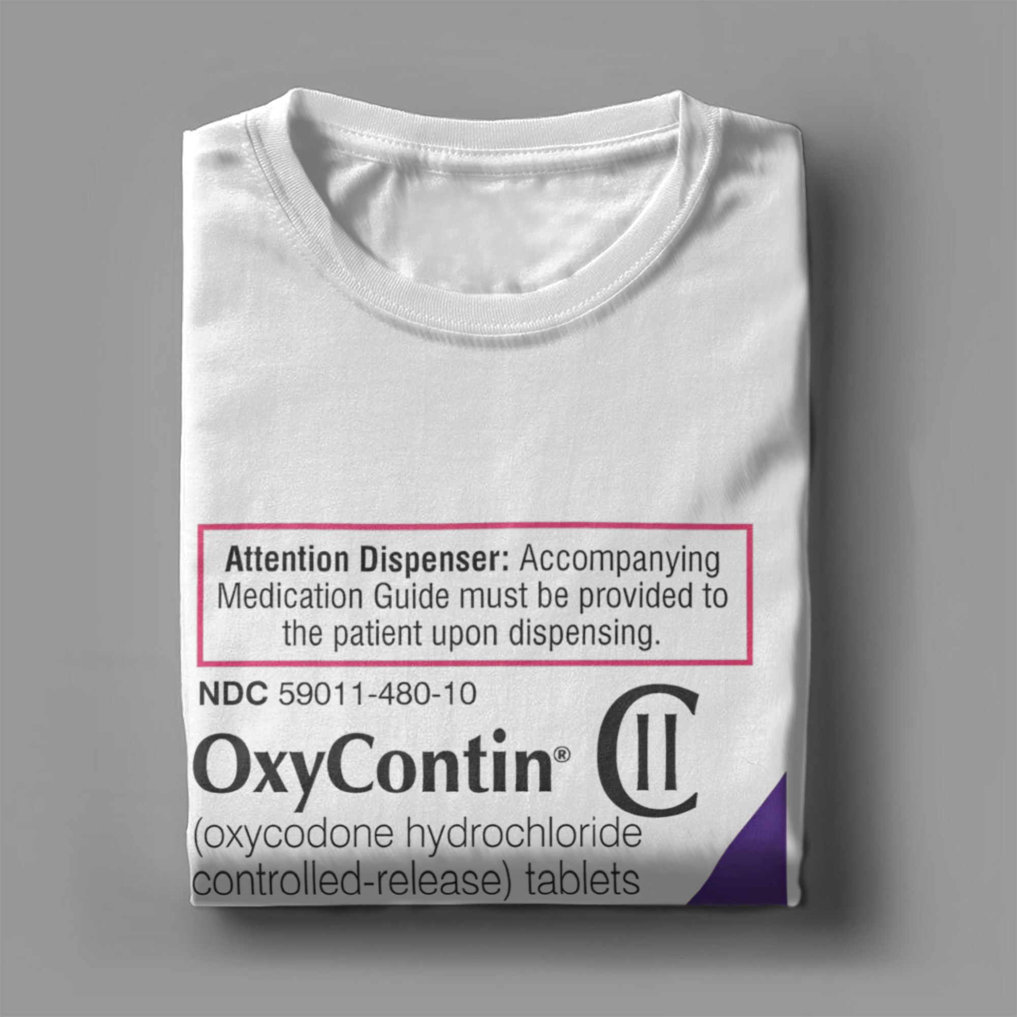 Oxycontin 80Mgป้ายผู้ชายTเสื้อ - Summer Clothing Label บทวิจารณ์และราคา