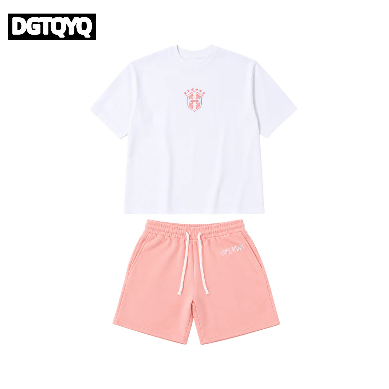 ชุดเซ็ตเสื้อยืดคอกลมพิมพ์ลายกั - Summer Clothing For Young Men บทวิจารณ์และราคา
