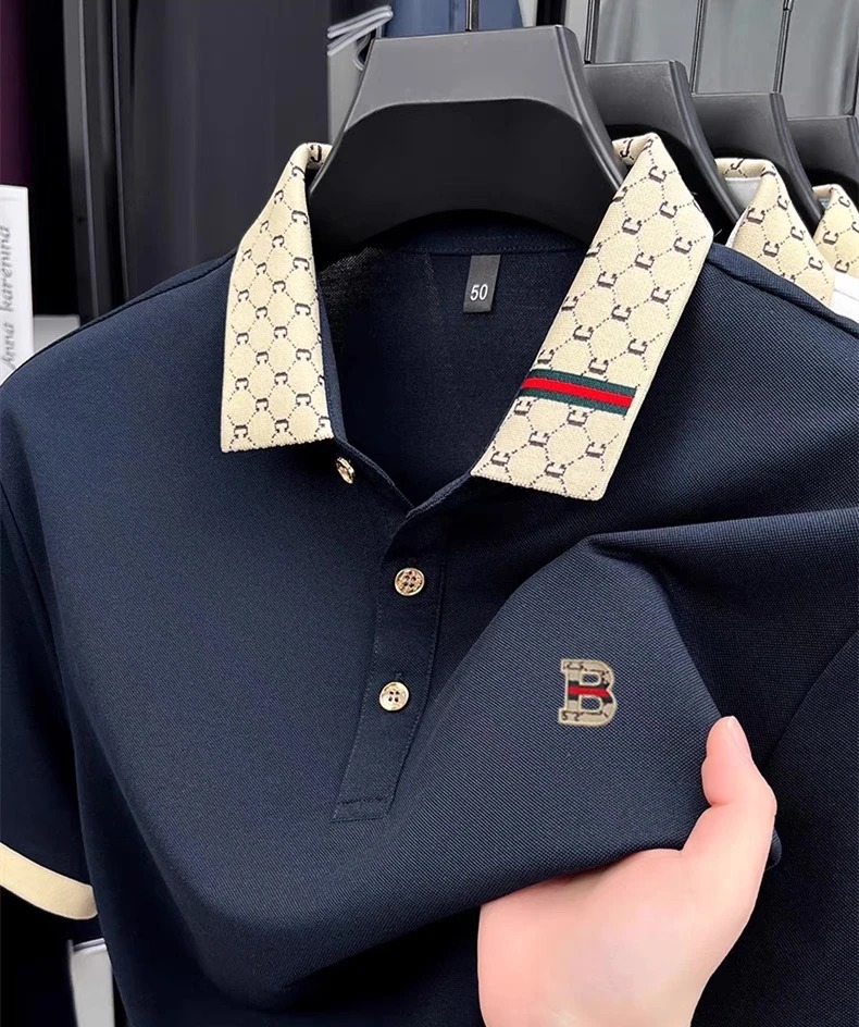 เสื้อโปโลแขนสั้นผู้ชายแบรนด์ระ - Summer Clothing Men Linen บทวิจารณ์และราคา
