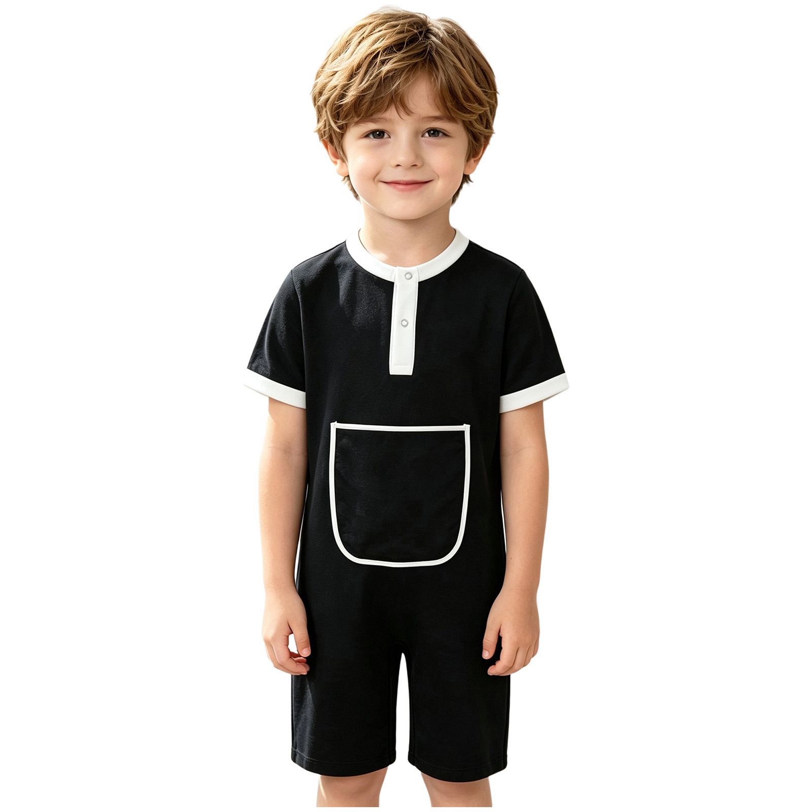 ชุดจั๊มสูทเด็กชายเด็กหญิงแบบกด - Summer Clothing Kids Boys บทวิจารณ์และราคา
