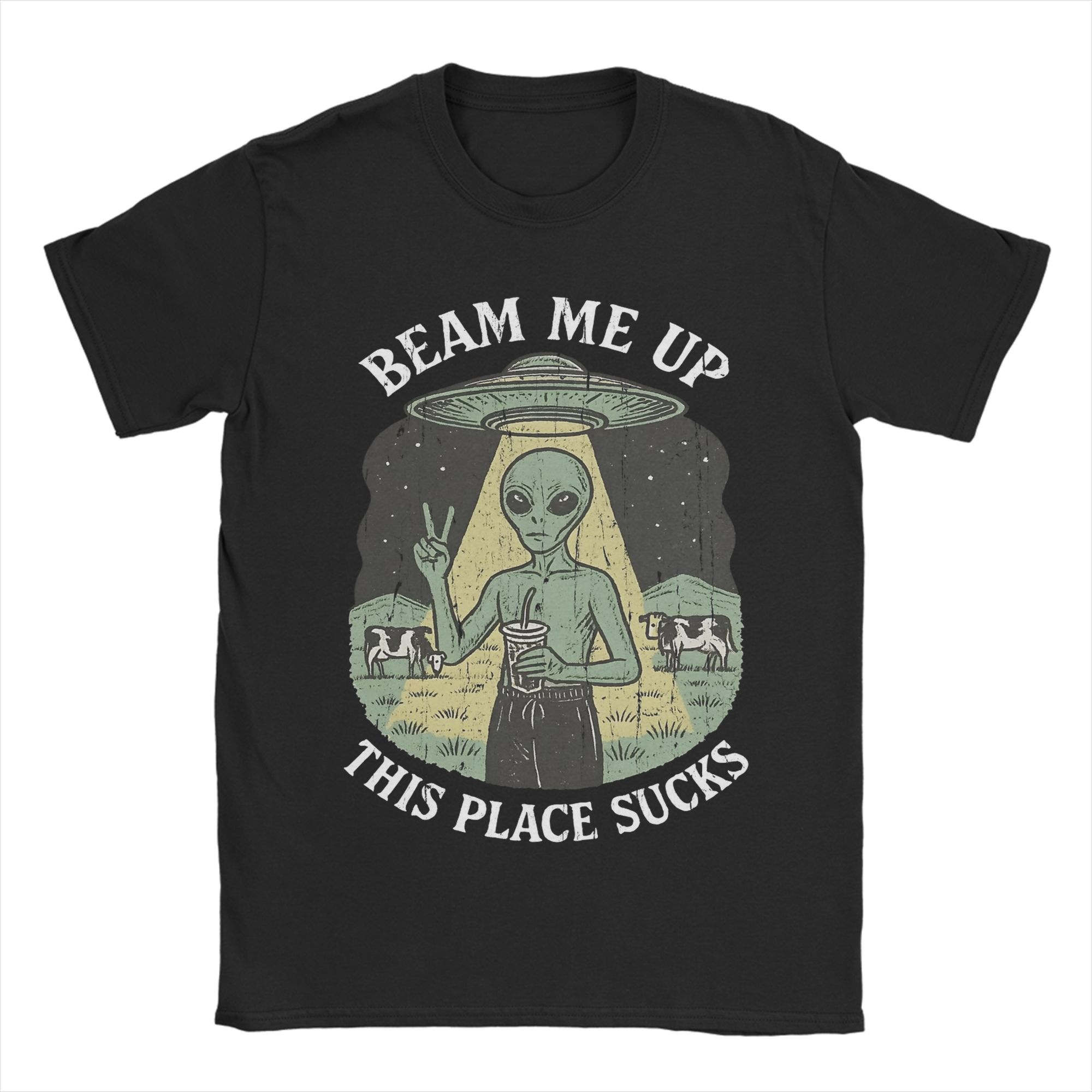 เสื้อยืดตลกๆ ลาย Beam Me Up Th - Summer Clothing Places บทวิจารณ์และราคา