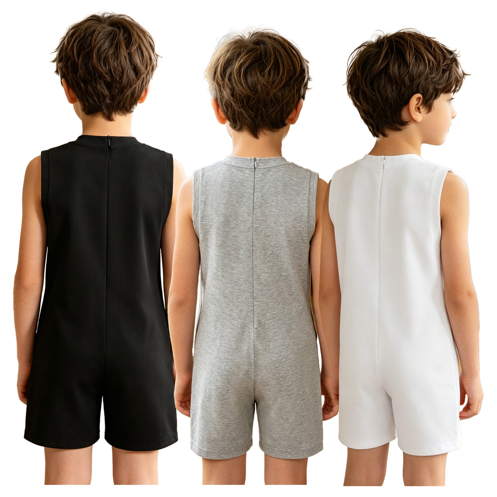 ชุดจั๊มสูทเด็ก 3 ชิ้น สำหรับเด - Summer Clothing Kids Boys บทวิจารณ์และราคา