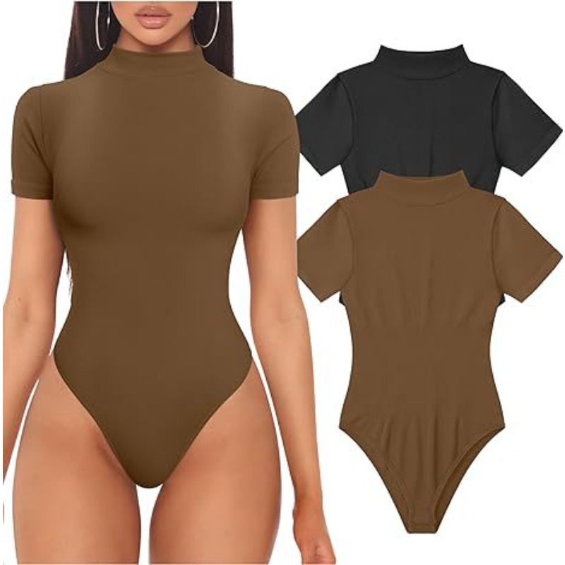 แขนสั้นคอเต่าบอดี้สูทผู้หญิงเส - Summer Clothing Capsule บทวิจารณ์และราคา