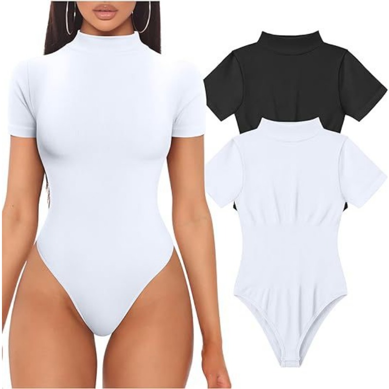 แขนสั้นคอเต่าบอดี้สูทผู้หญิงเส - Summer Clothing Capsule บทวิจารณ์และราคา