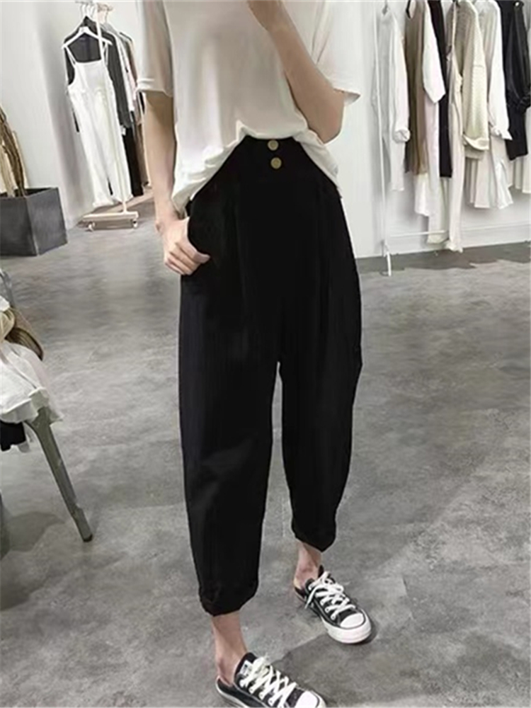 กางเกงทรงฮาเลนเอวสูงทรงสลิมลำล - Summer Clothing Label บทวิจารณ์และราคา