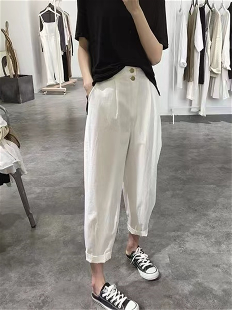 กางเกงทรงฮาเลนเอวสูงทรงสลิมลำล - Summer Clothing Label บทวิจารณ์และราคา