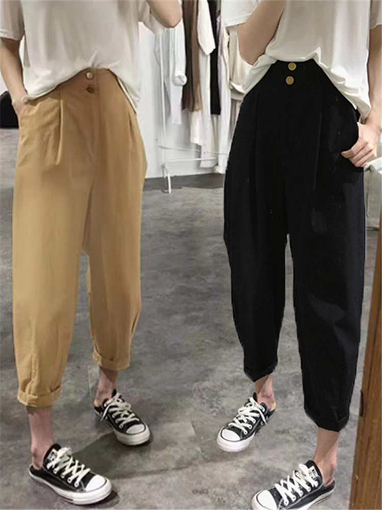 กางเกงทรงฮาเลนเอวสูงทรงสลิมลำล - Summer Clothing Label บทวิจารณ์และราคา