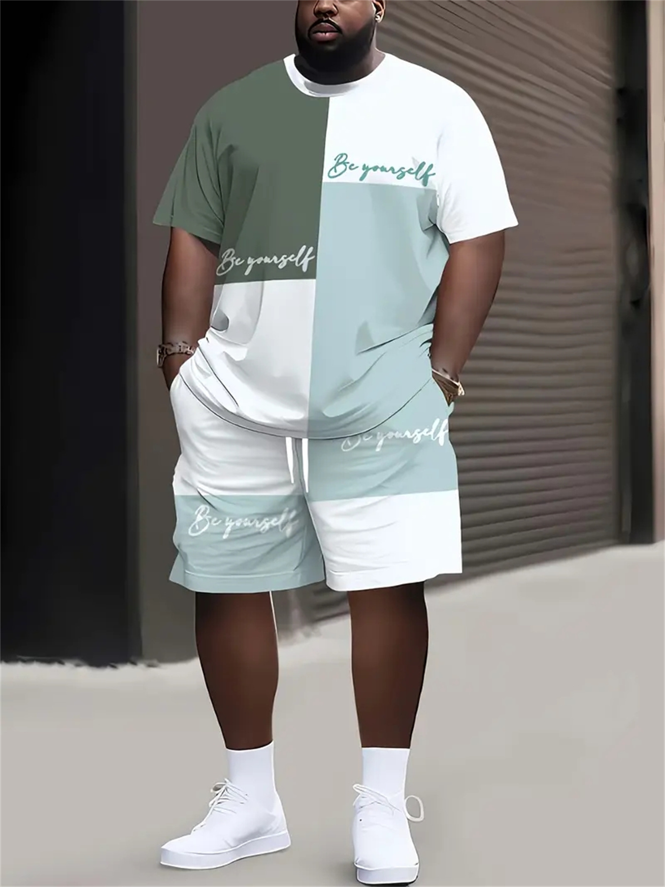 ชุดเสื้อผ้าผู้ชายไซส์ใหญ่สำหรั - Summer Clothing For Young Men บทวิจารณ์และราคา