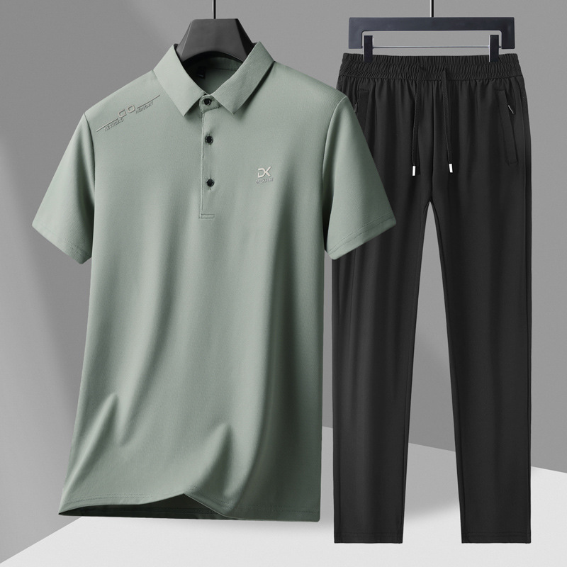 ชุดกีฬาลำลอง 2 ชิ้นสำหรับผู้ชา - Summer Clothing For Young Men บทวิจารณ์และราคา