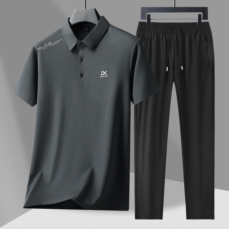 ชุดกีฬาลำลอง 2 ชิ้นสำหรับผู้ชา - Summer Clothing For Young Men บทวิจารณ์และราคา