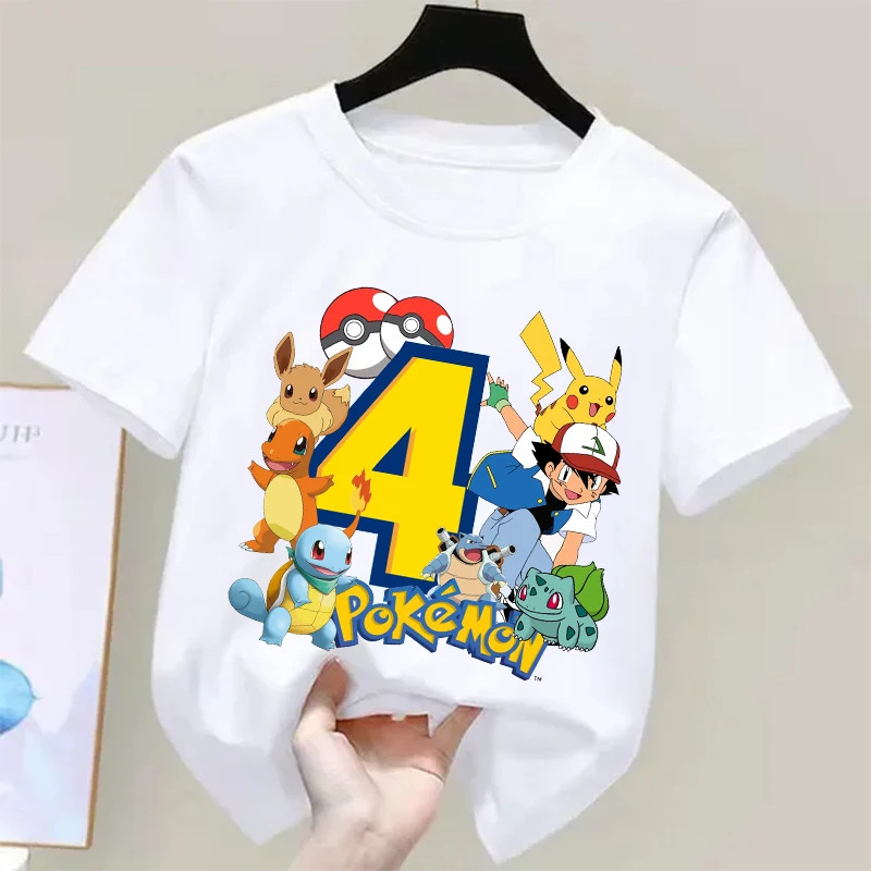 เสื้อยืดเด็กพิมพ์ลายโปเกมอนปิก - Summer Edition Clothing บทวิจารณ์และราคา