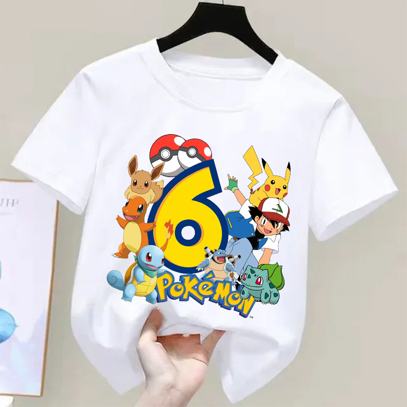 เสื้อยืดเด็กพิมพ์ลายโปเกมอนปิก - Summer Edition Clothing บทวิจารณ์และราคา